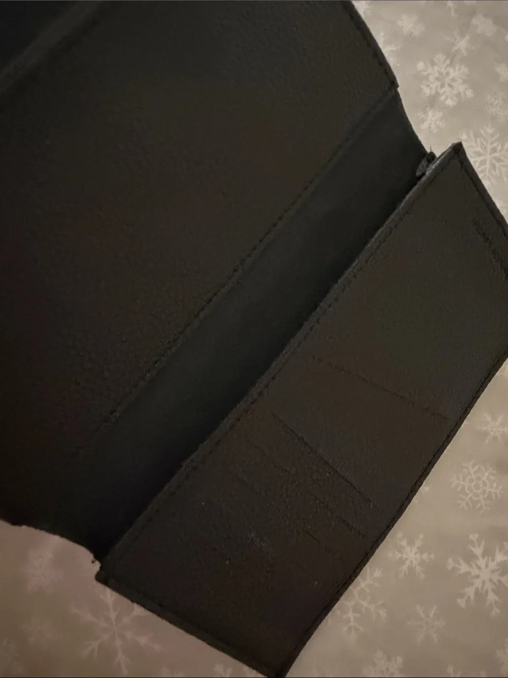 Harley-Davidson Black Embossed Wing Trifold Wallet